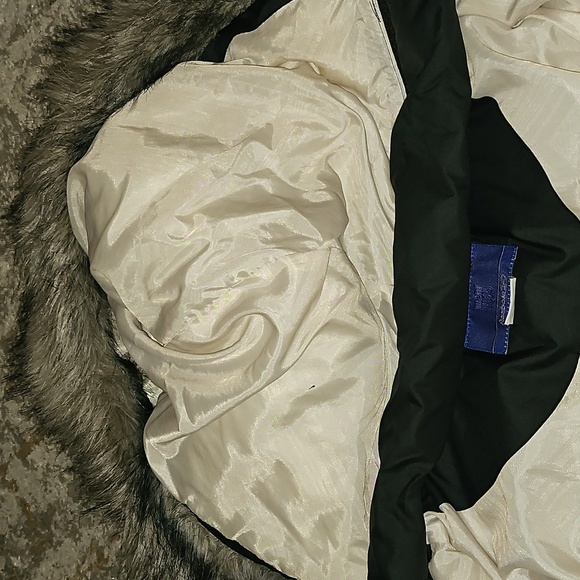 San Francisco 49ers Black Puffer Jacket with Fur Hood Large - Picture 15 of 16